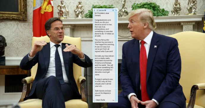 Astrazione... Rutte_Trump_Messaggio-690x362