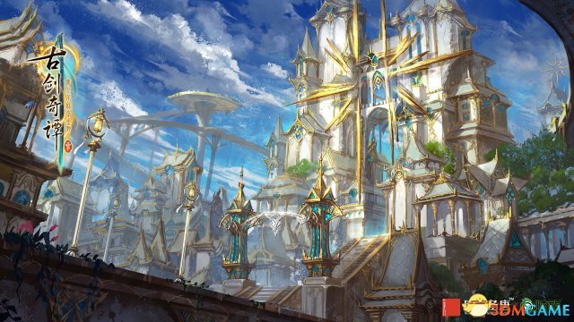 霄虹碧海 《古剑奇谭三》魔域场景天鹿城曝光