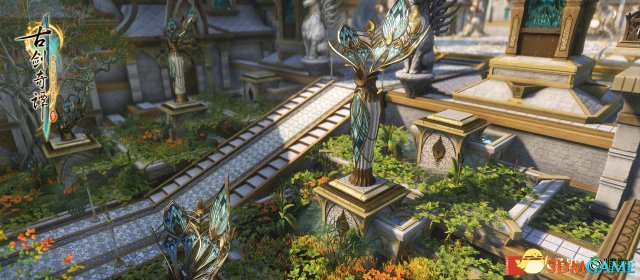 霄虹碧海 《古剑奇谭三》魔域场景天鹿城曝光