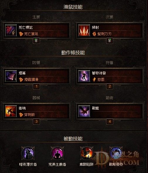 暗黑3物理系猎魔人技能Build推荐